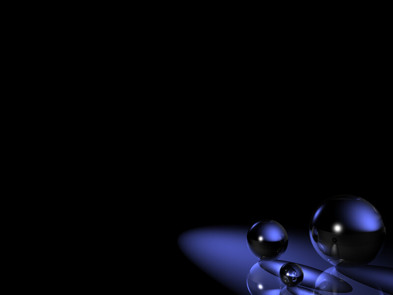 Three Glass Spheres — Black