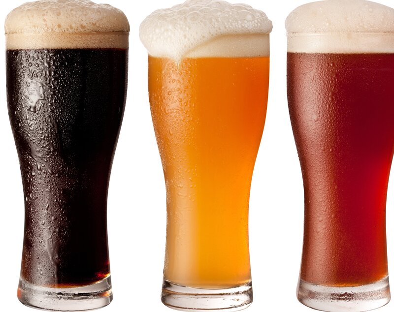 Three Glasses of Beer — Brown, Neutral