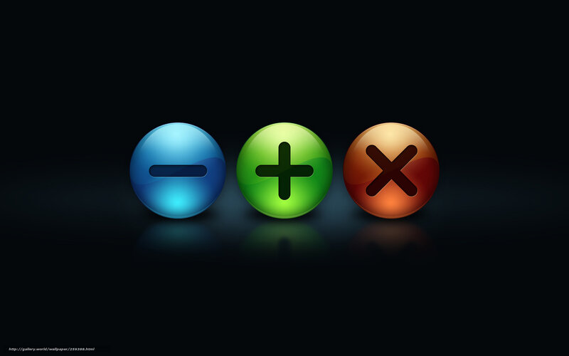 Three Glossy Buttons — Blue