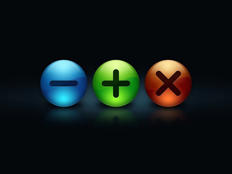 Three Glossy Buttons