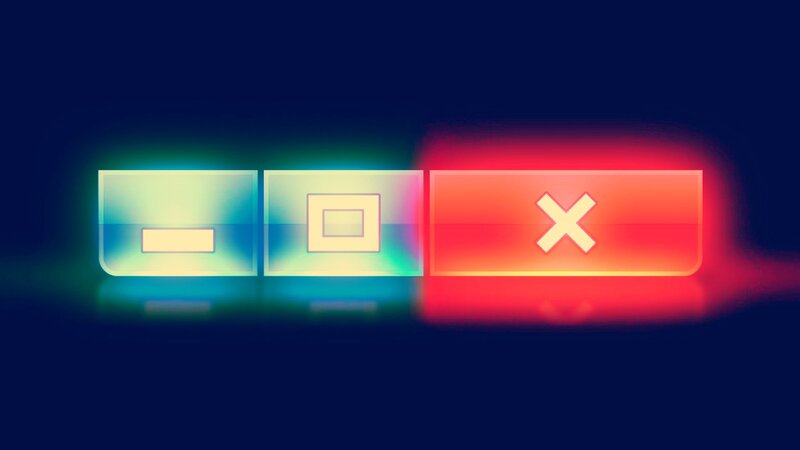 Three Glowing Buttons