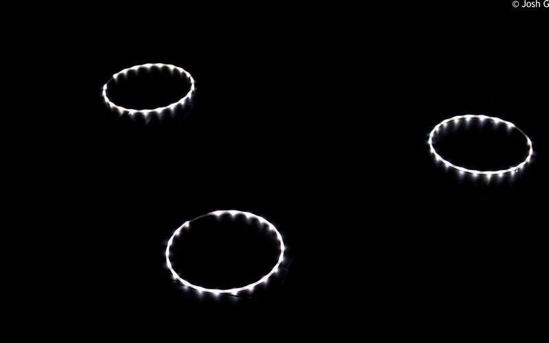 Three Glowing Rings