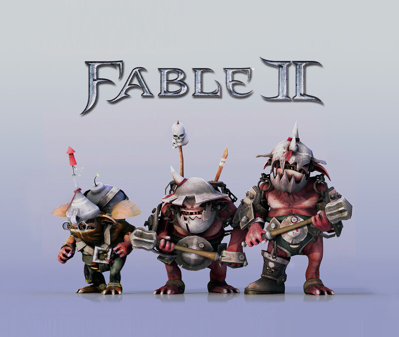 Three Goblin Characters — Gray, Aggressive