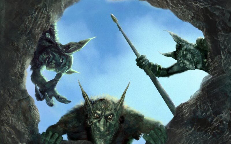 Three Goblin Creatures — Green