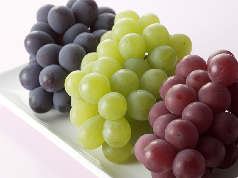 Three Grape Clusters