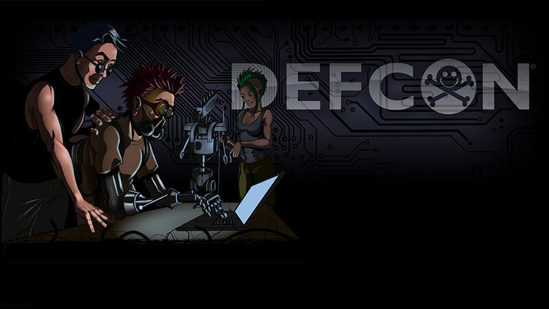Three Hackers at Laptop
