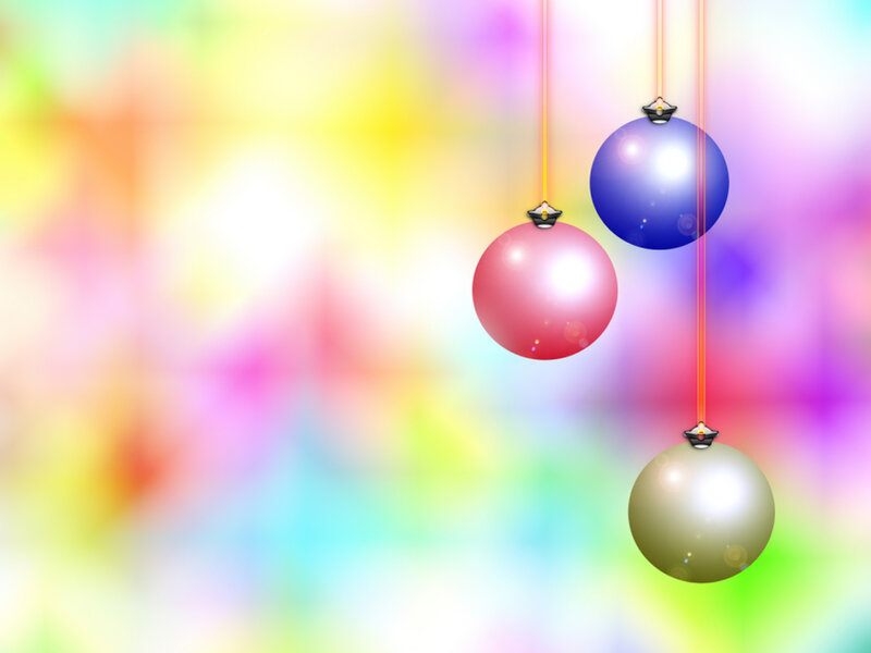 Three Hanging Ornaments — Pink