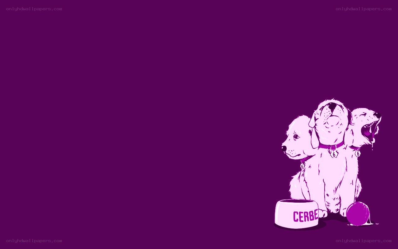 three-headed dog illustration