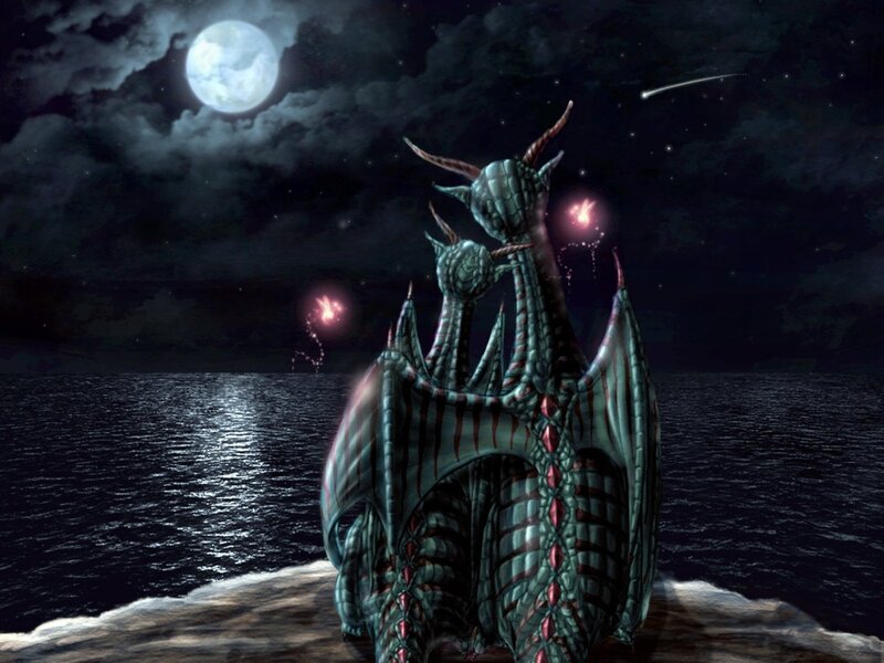 Three-headed Dragon — Dark Blue