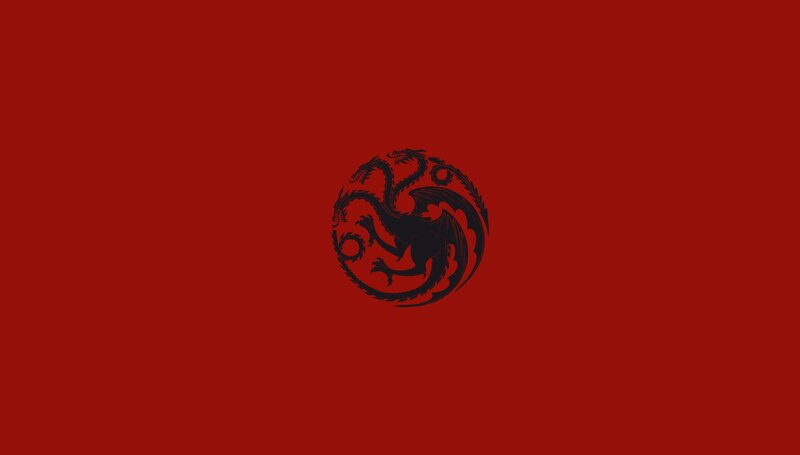 Three-headed Dragon — Red, Dramatic, Vector Art