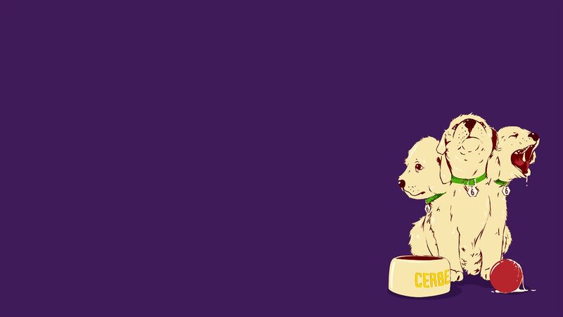 Three-headed Puppy — Purple, Playful