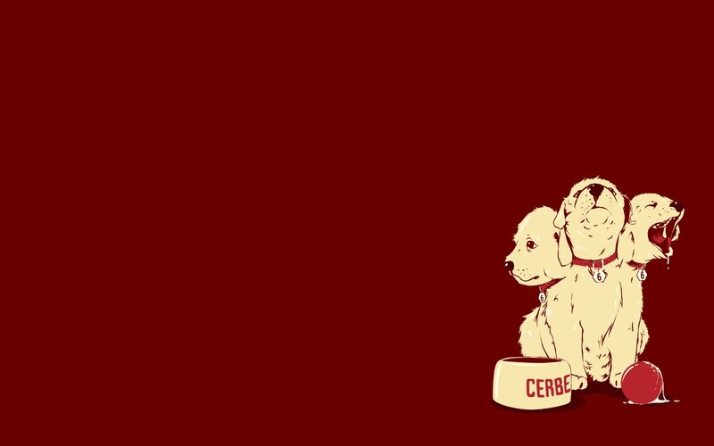 Three-headed Puppy — Red, Playful