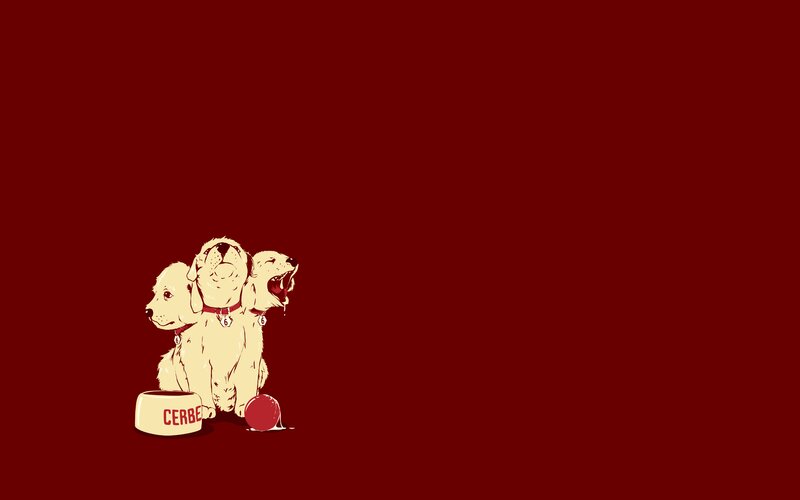 Three-headed Puppy — Red