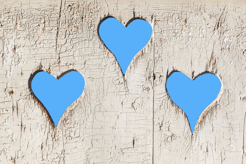 Three Heart Cutouts