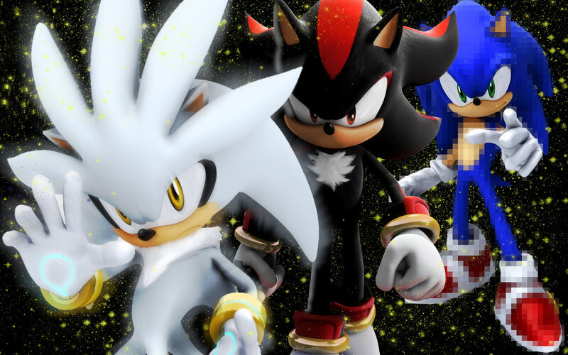 Three Hedgehog Characters — Blue, Dynamic