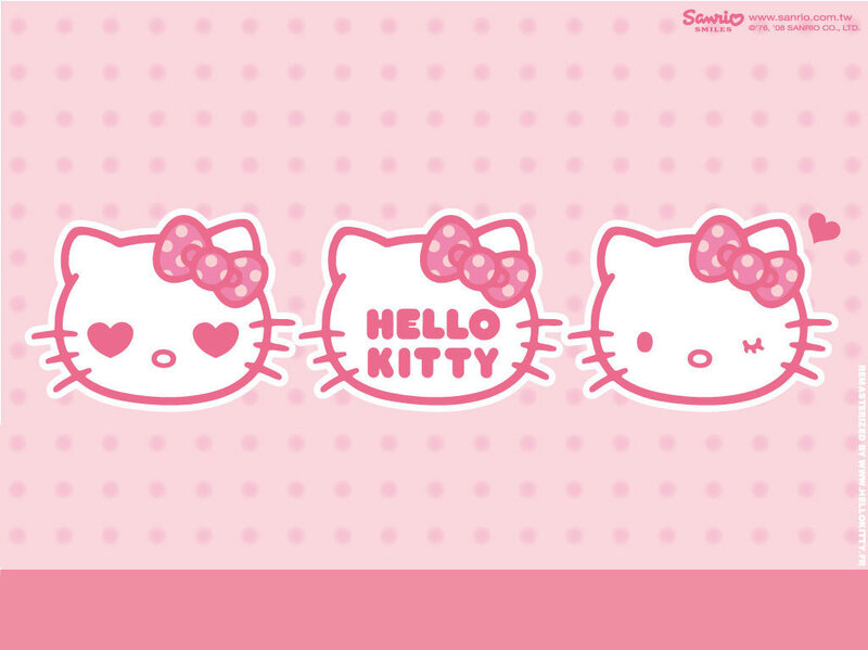 Three Hello Kitty Faces