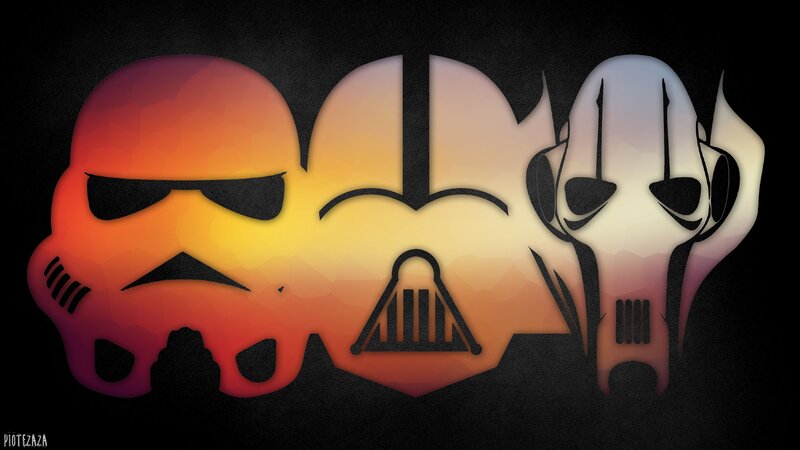 Three Helmets in Silhouette — Black, Dramatic, Sunset