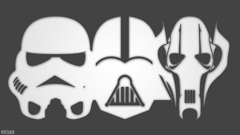 Three Helmets in Silhouette