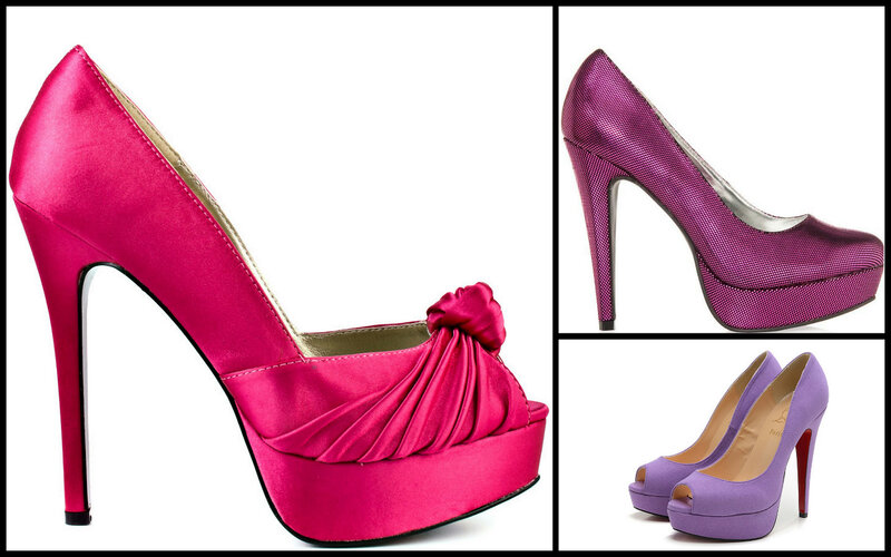 Three High-heeled Shoes — Pink