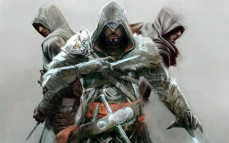 Three Hooded Assassins