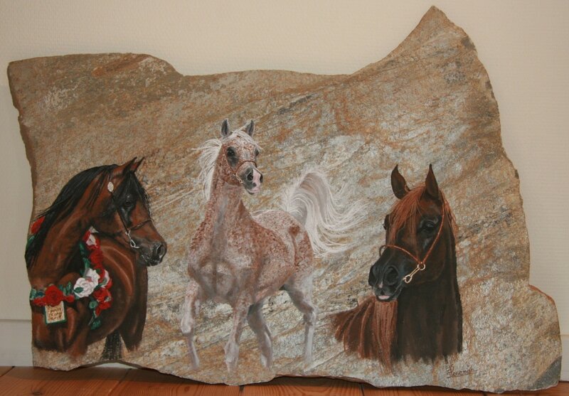 Three Horses on Stone