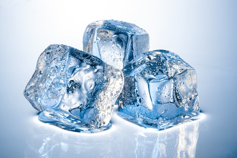 Three Ice Cubes — Blue