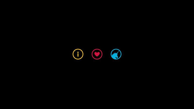 Three Icons on Black — Minimalist
