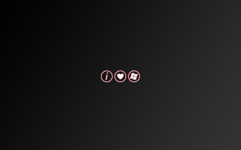 Three Icons on Black