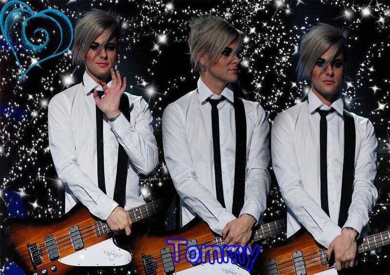 Three Identical Men with Guitars