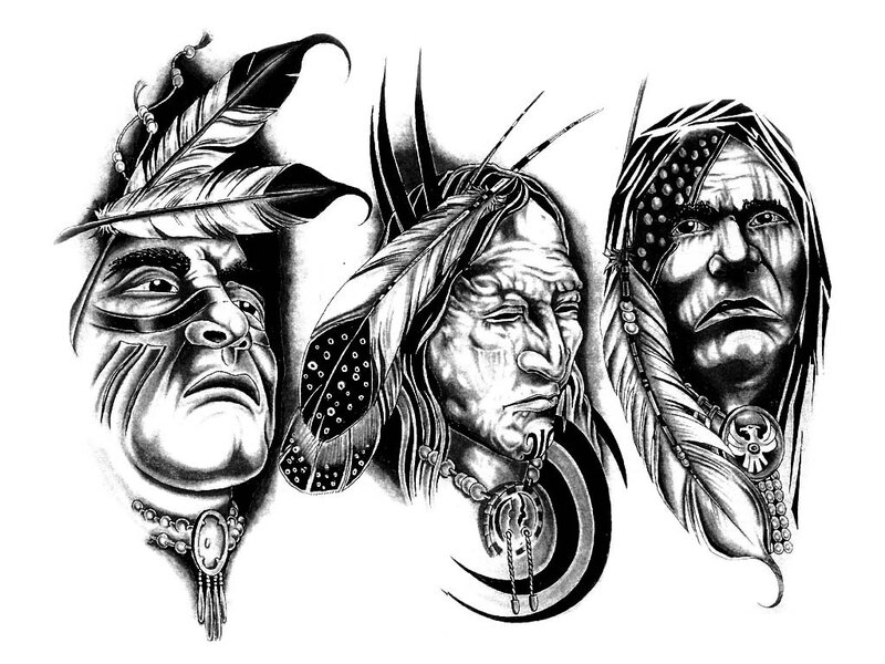 Three Indigenous Faces