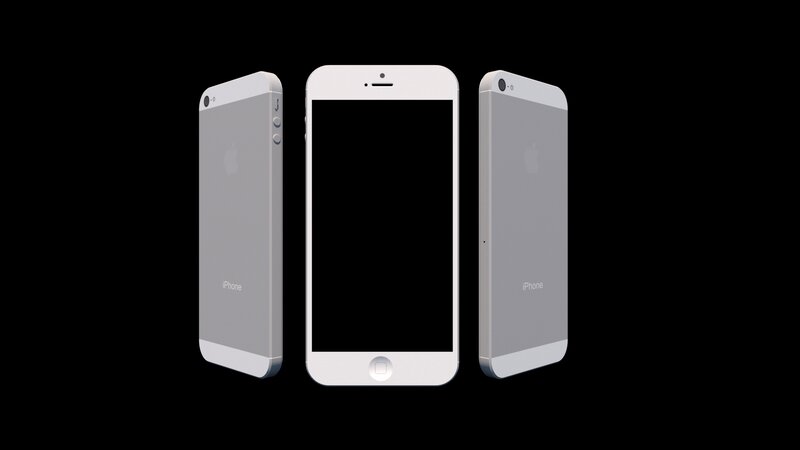Three IPhones on Black