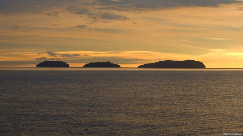 Three Islands at Sunset