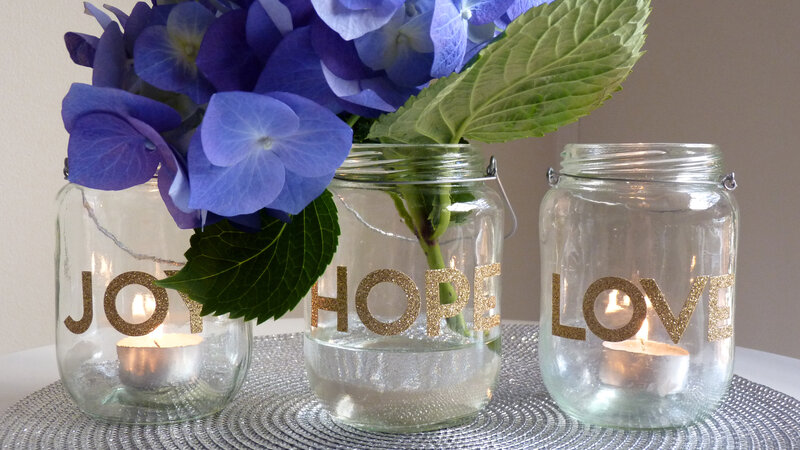 Three Jars with Flowers