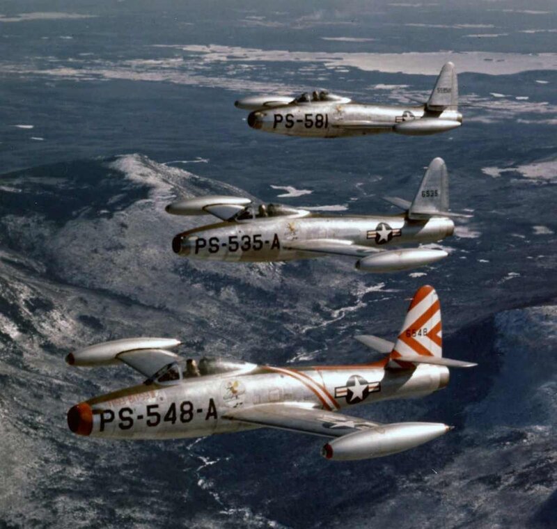Three Jet Aircraft in Formation