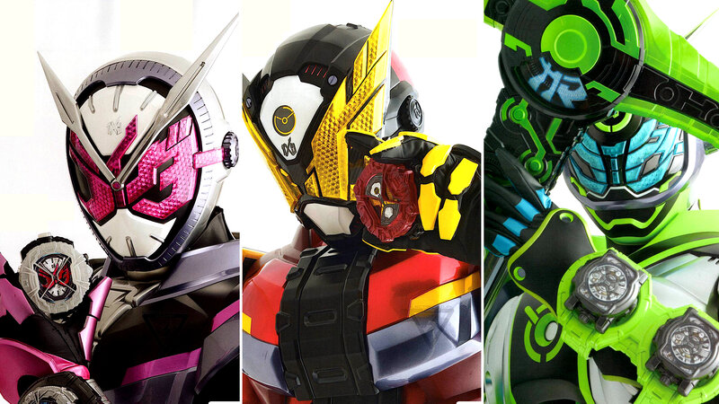 Three Kamen Rider Characters