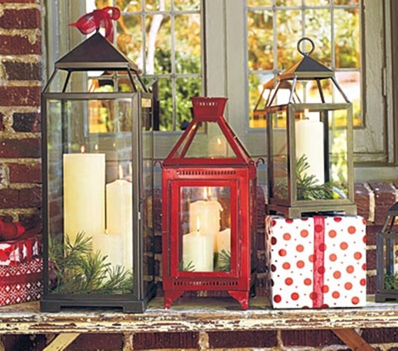 Three Lanterns on Windowsill