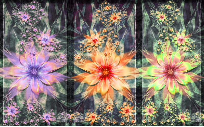Three Large Flowers