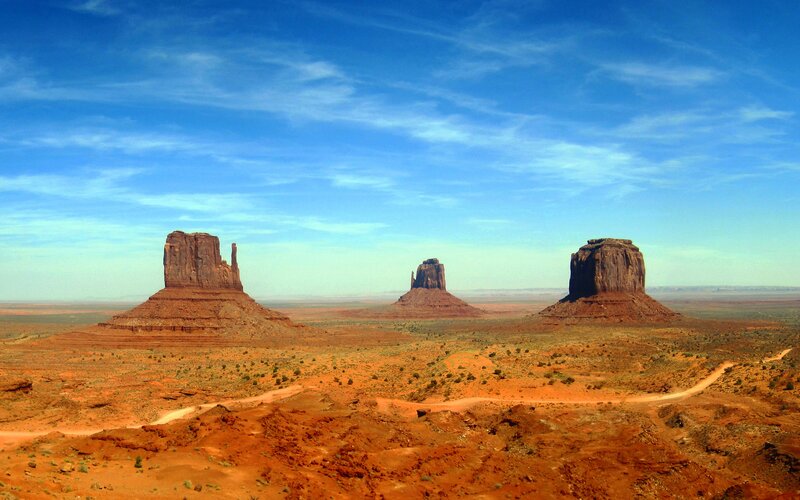Three Large Rock Formations