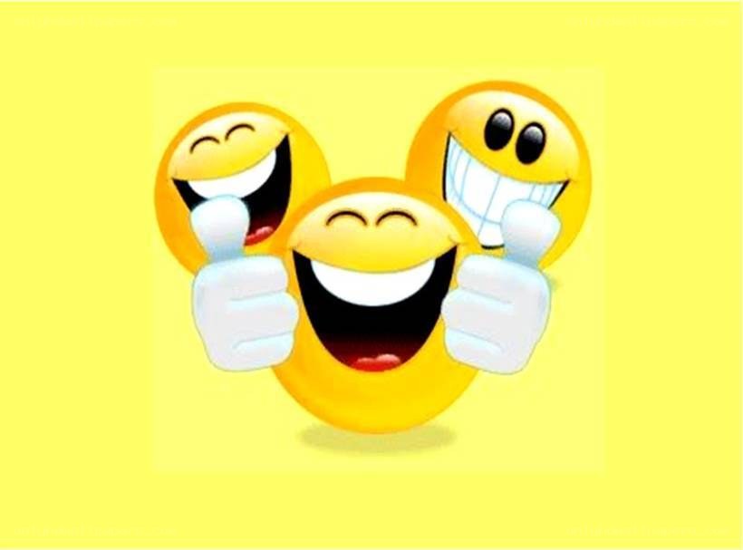 three laughing emojis with thumbs up