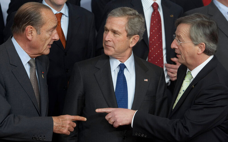 Three leaders in discussion