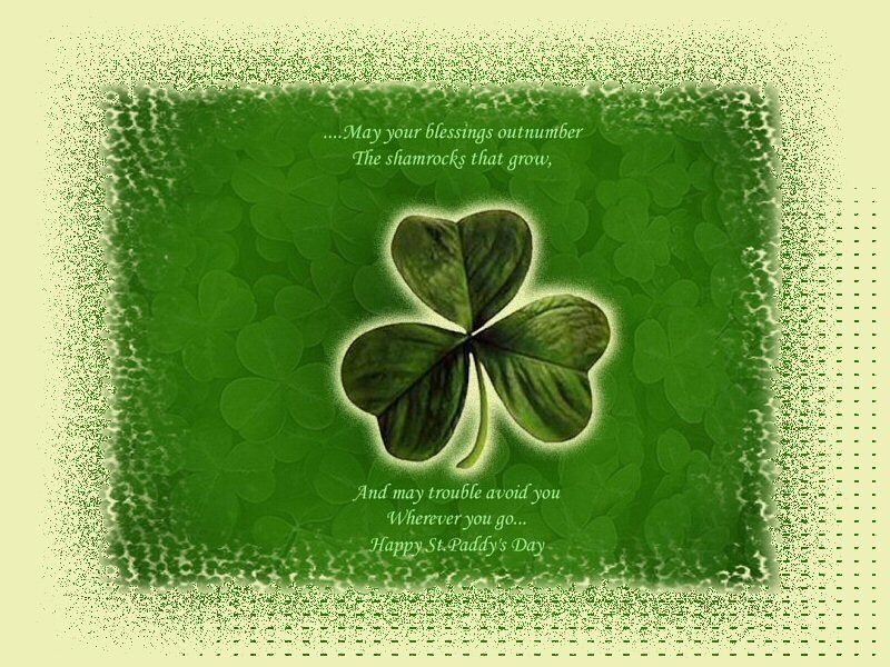Three-leaf Clover — Green, Festive