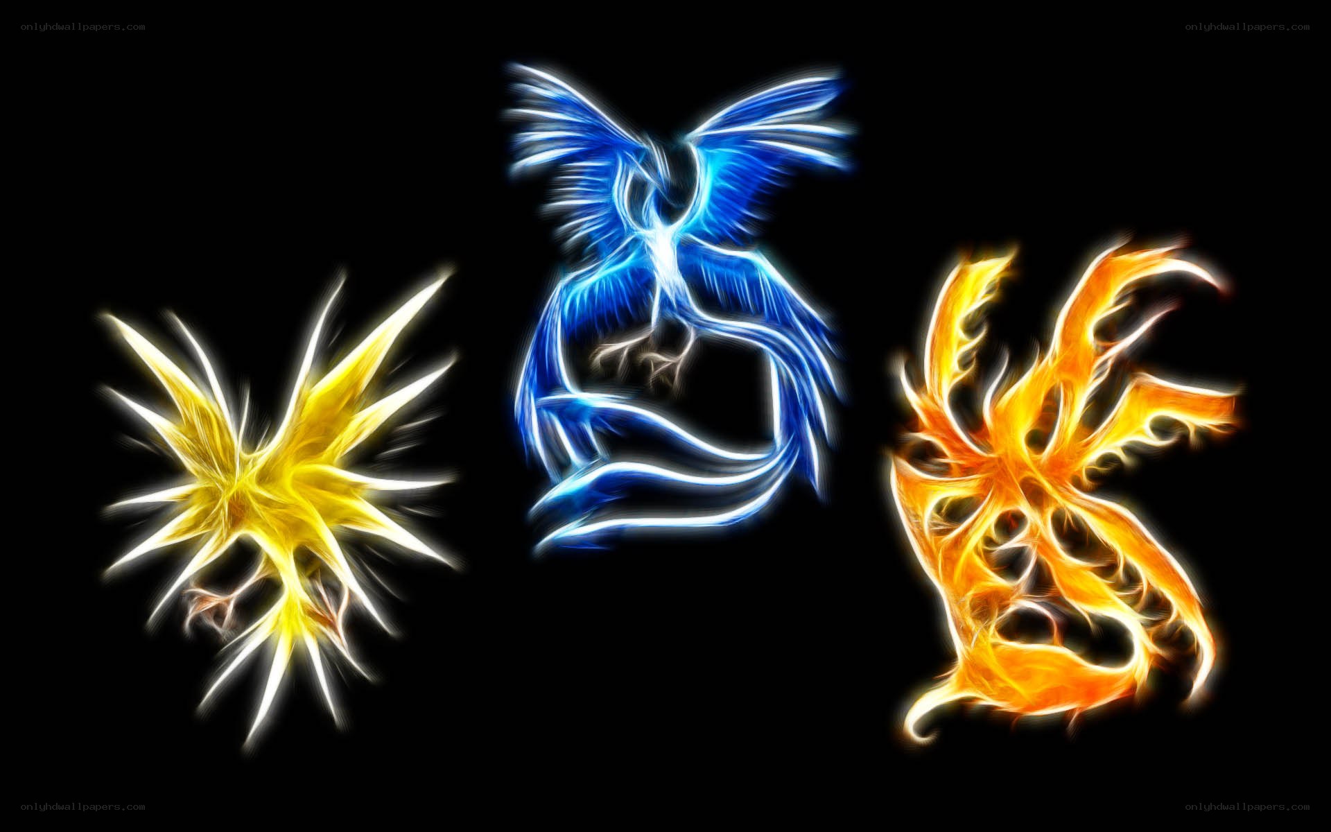 Three legendary birds