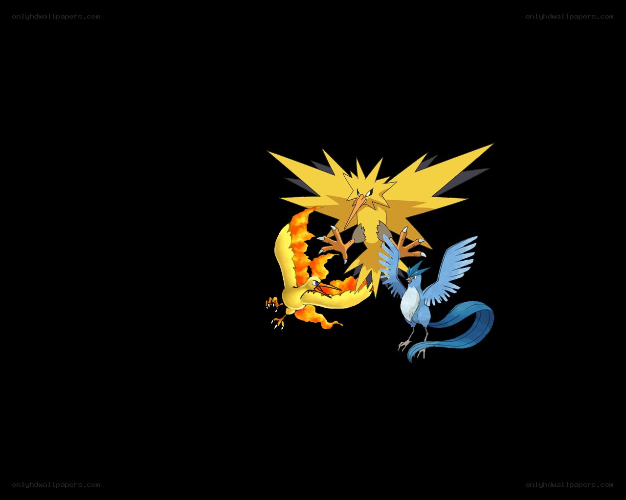 Three legendary birds
