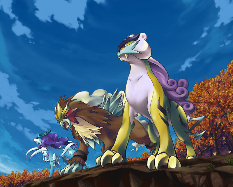 Three Legendary Pokémon — Blue