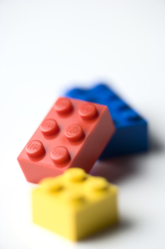 Three Lego Bricks