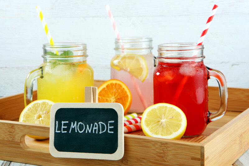 Three Lemonade Drinks — Yellow