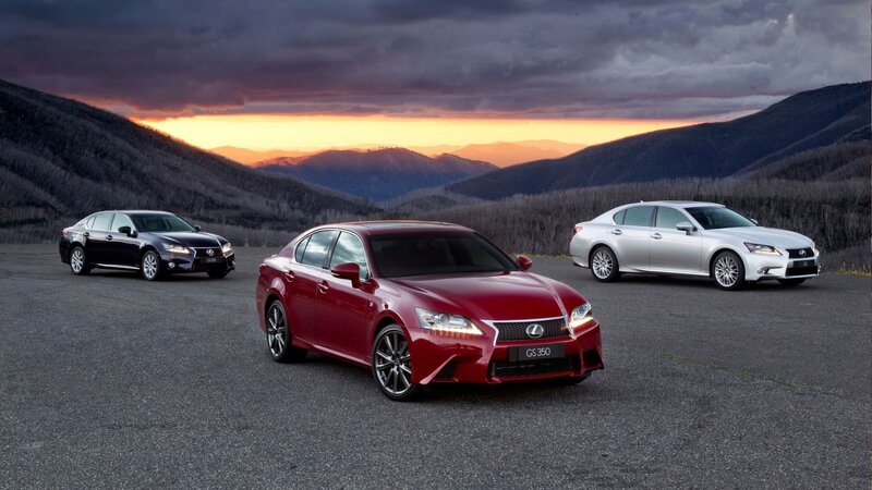 Three Lexus GS Sedans