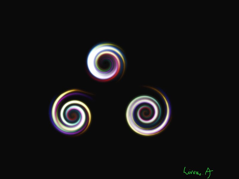 Three Light Spirals