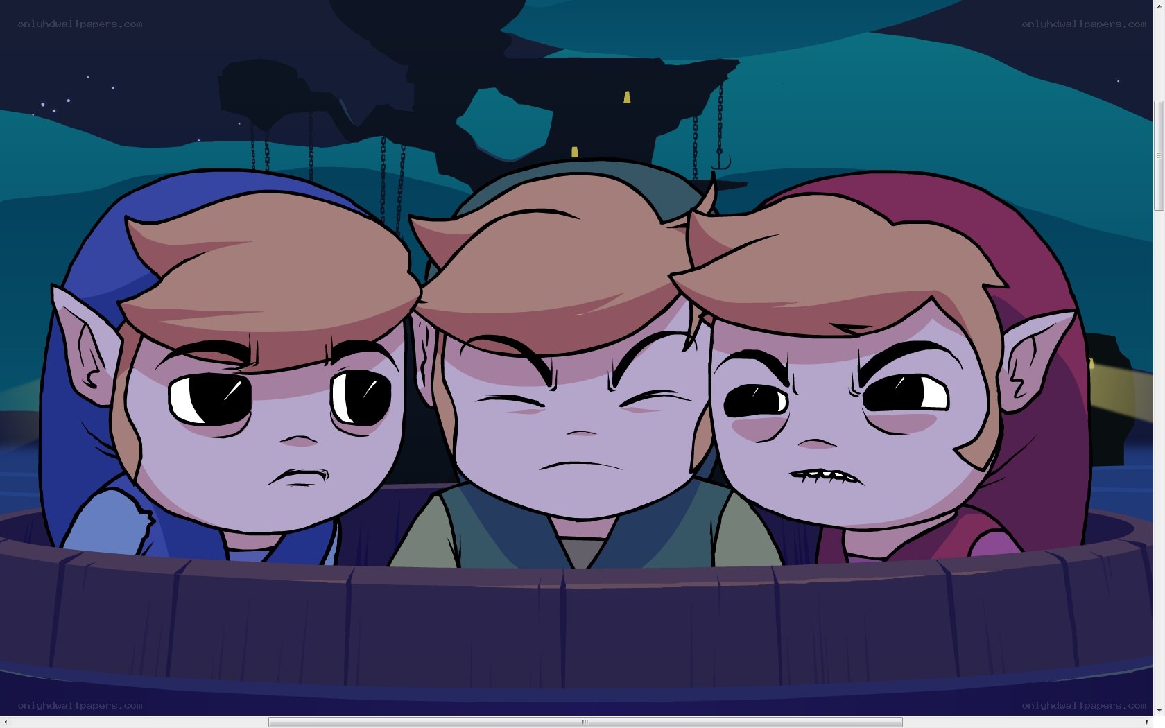 Three Links in a boat
