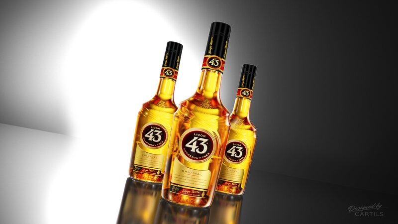 Three Liquor Bottles
